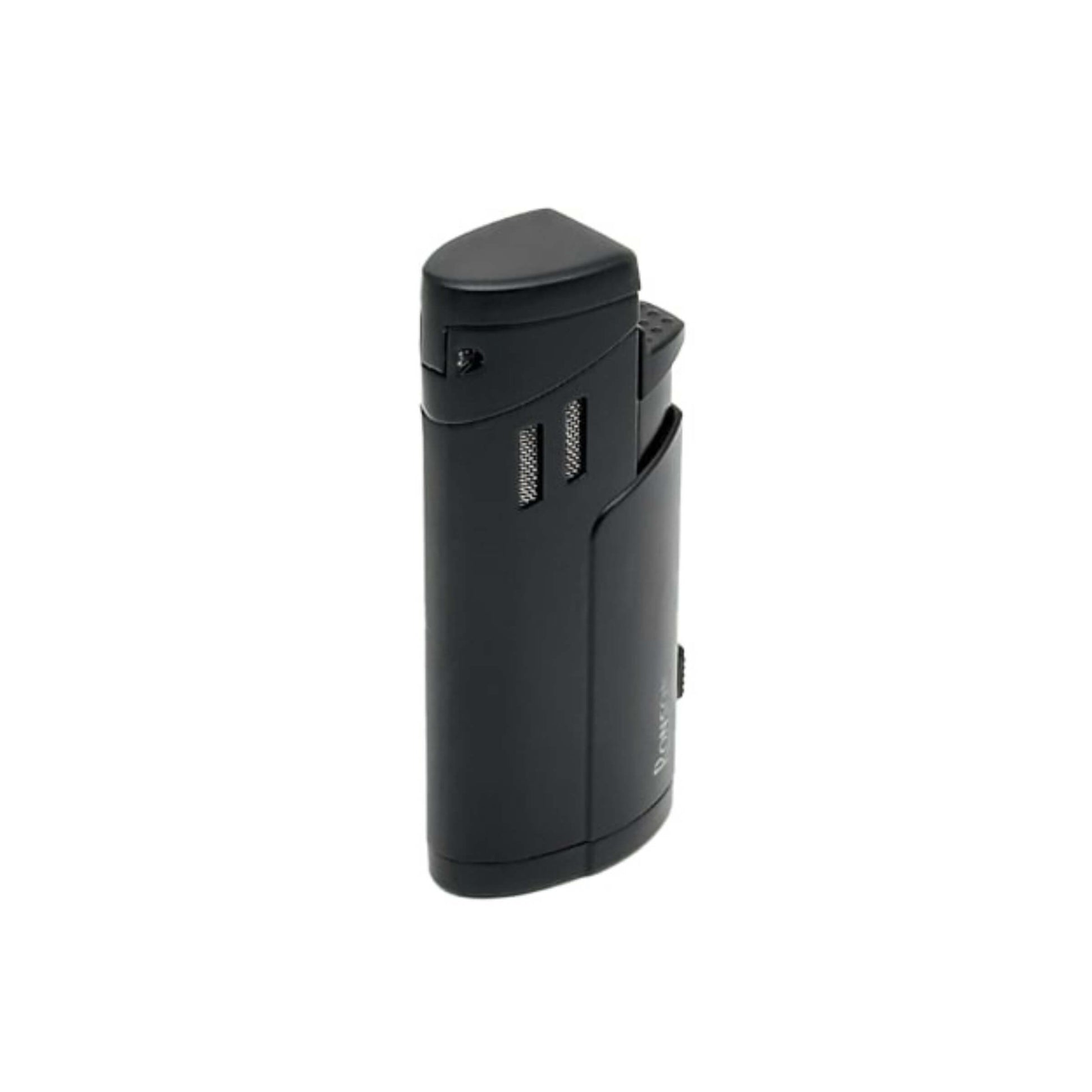 Dettaglio del pugno retrattile integrato dell'accendino triplo jet Ronson Cyclon Black