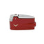 Accendino Ronson Premier Varaflame in finitura rossa con accensione a pietrina e design anni 60