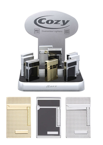Espositore da banco con 9 accendini Cozy Pietrina Poseidon per tabaccherie e bar