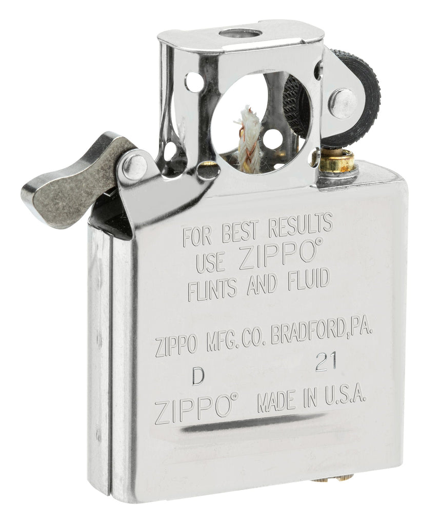 Inserto Zippo 65846 per pipa in acciaio inossidabile finitura argento, compatibile custodie Zippo regular