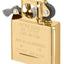 Dettaglio struttura metallica inserto Zippo 65845 pipa finitura oro