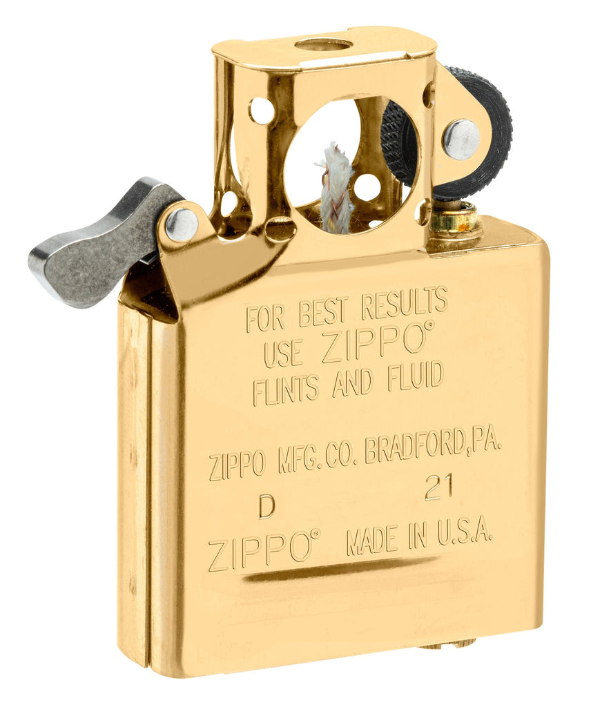 Inserto Zippo 65845 per pipa in acciaio inossidabile finitura oro, compatibile custodie Zippo regular