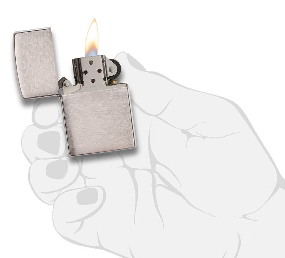 200 ACCENDINO ZIPPO CROMO SATINATO