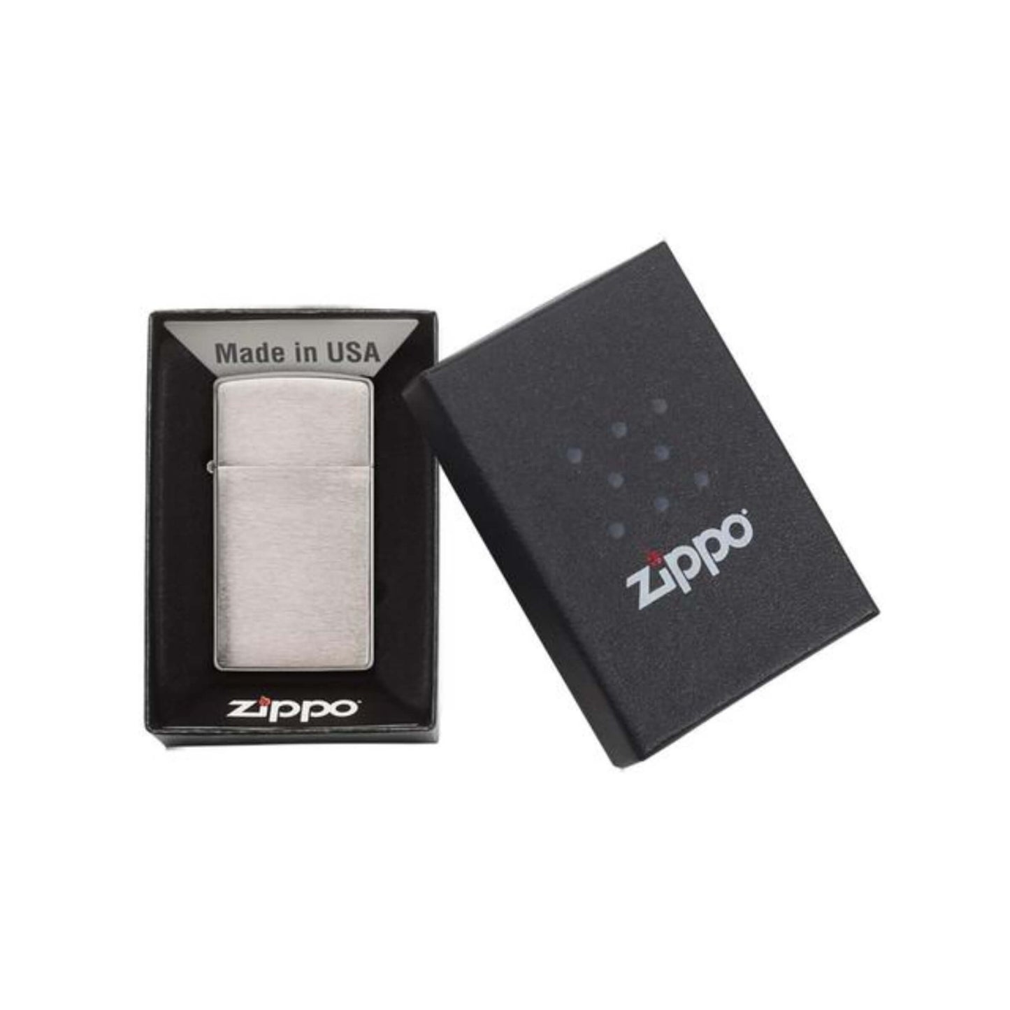 1600 ACCENDINO ZIPPO CROMO SATINATO SLIM