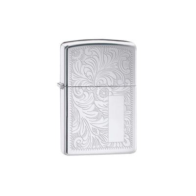 Accendino Zippo 352 Veneziano Cromo in High Polish Chrome con decorazioni veneziane
