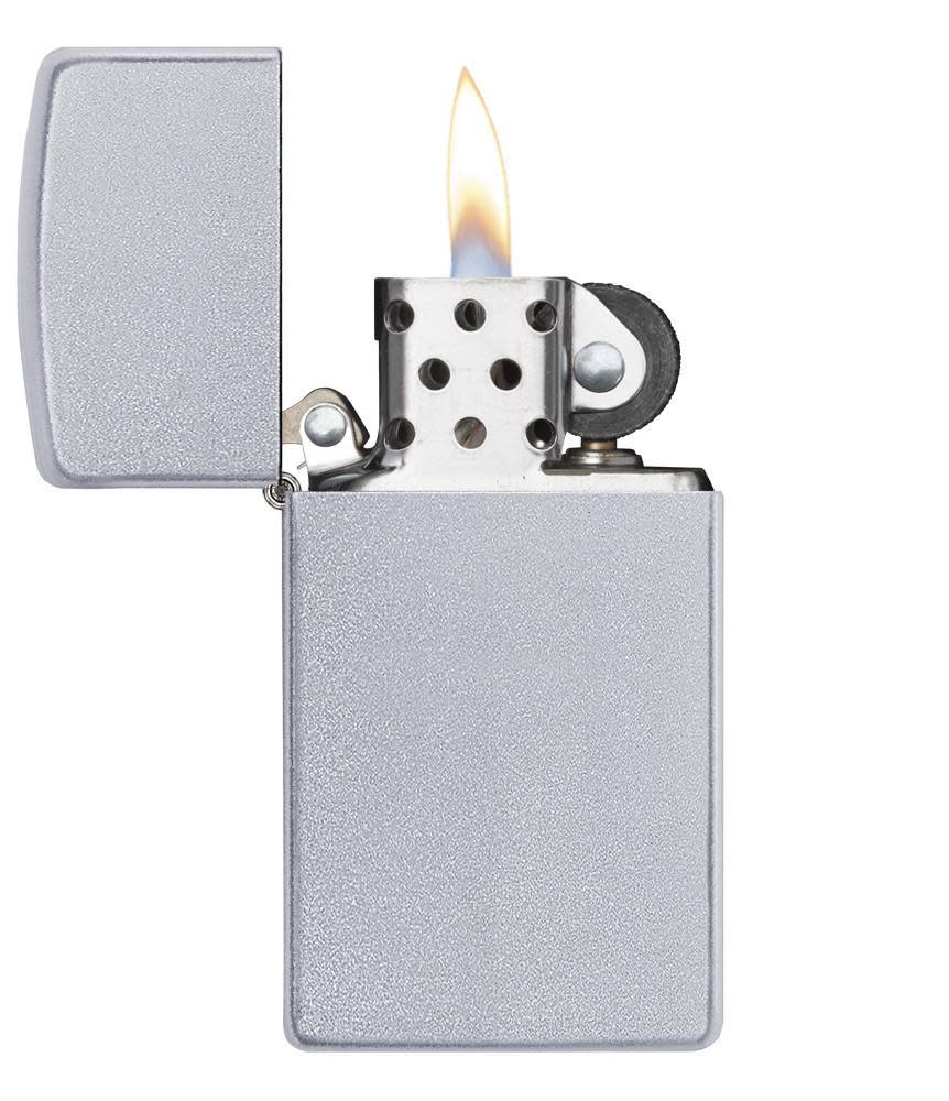 1605 ACCENDINO ZIPPO CROMO OPACO SLIM