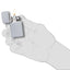 1605 ACCENDINO ZIPPO CROMO OPACO SLIM