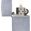 Dettaglio finitura cromata e meccanismo accendino Zippo 207 Street Chrome
