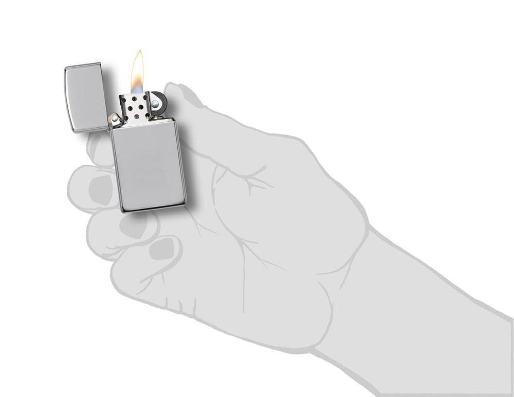 1610 ACCENDINO ZIPPO CROMO LUCIDO SLIM