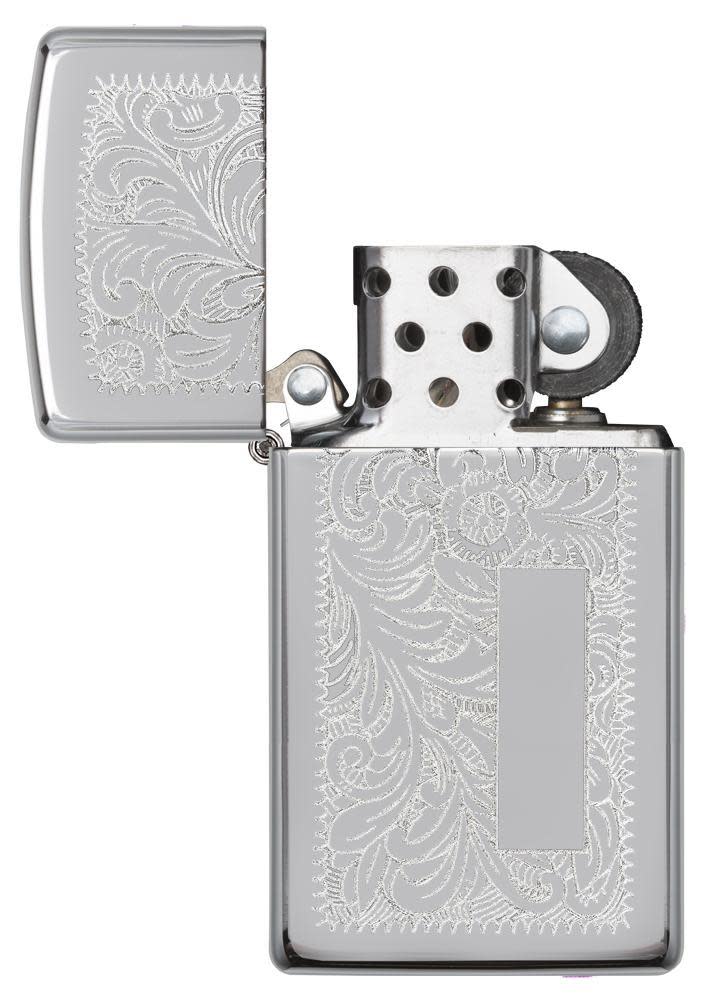 1652 ACCENDINO ZIPPO VENEZIANO CROMO SLIM