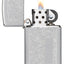 1652 ACCENDINO ZIPPO VENEZIANO CROMO SLIM