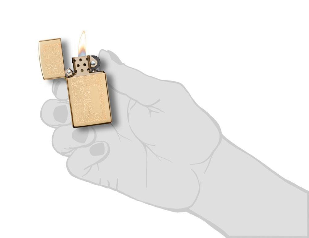 1652B ACCENDINO ZIPPO VENEZIANO BRASS SLIM