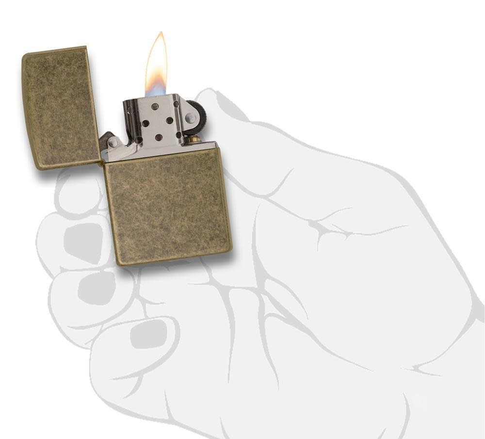 201FB ACCENDINO ZIPPO ANTICO BRASS