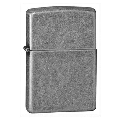 Accendino Zippo 121FB con finitura placcata argento antico in scatola regalo