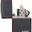 218ZB ACCENDINO ZIPPO NERO MATTE CON BORDO ROSSO