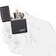 218ZB ACCENDINO ZIPPO NERO MATTE CON BORDO ROSSO