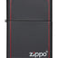 218ZB ACCENDINO ZIPPO NERO MATTE CON BORDO ROSSO