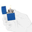 229ZL ACCENDINO ZIPPO BLUE MATTE CON LOGO