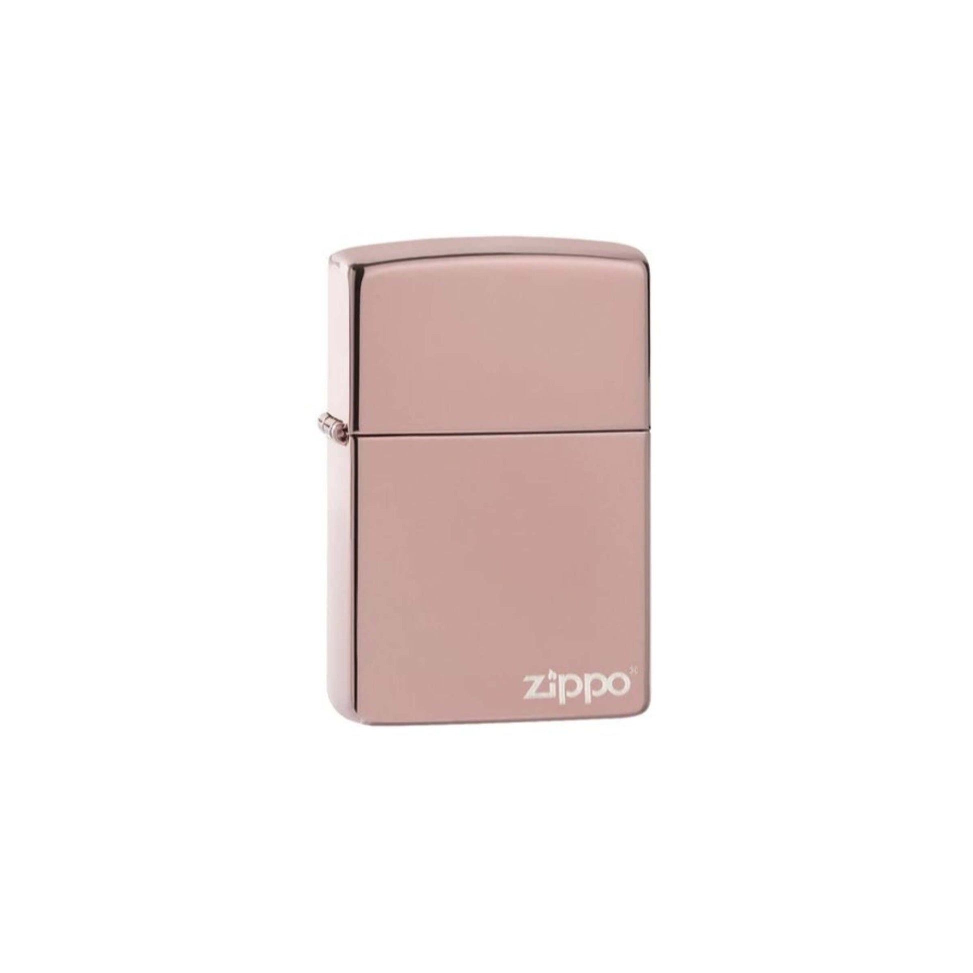Accendino Zippo 49190ZL High Polish Rose Gold con logo in finitura oro rosa