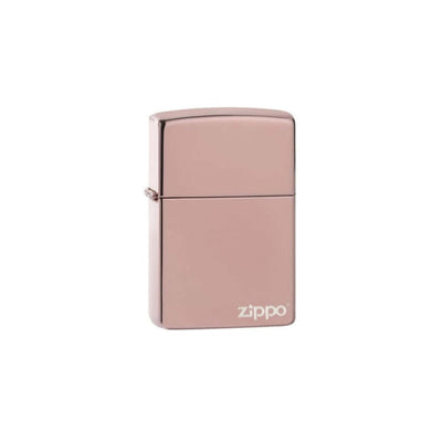 Accendino Zippo 49190ZL High Polish Rose Gold con logo in finitura oro rosa