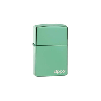 28129ZL ACCENDINO ZIPPO HIGH POLISH GREEN LOGO ZIPPO