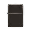 Dettaglio finitura nera effetto specchio accendino Zippo Classico 24756