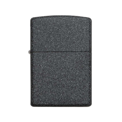 Dettaglio texture effetto pietra e finitura accendino Zippo Iron Stone 211