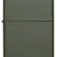 Dettaglio finitura matte verde e meccanismo accendino Zippo 221