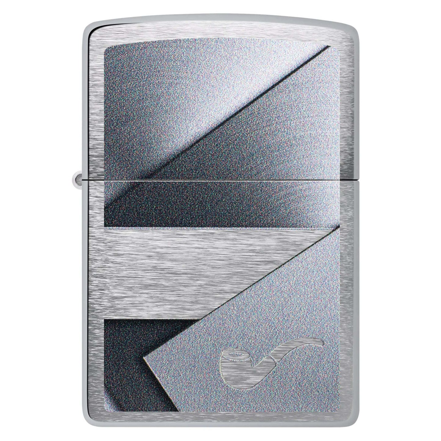 Zippo Brushed Chrome Accendino per Pipa Antivento con Inserto per Pipa - 47191