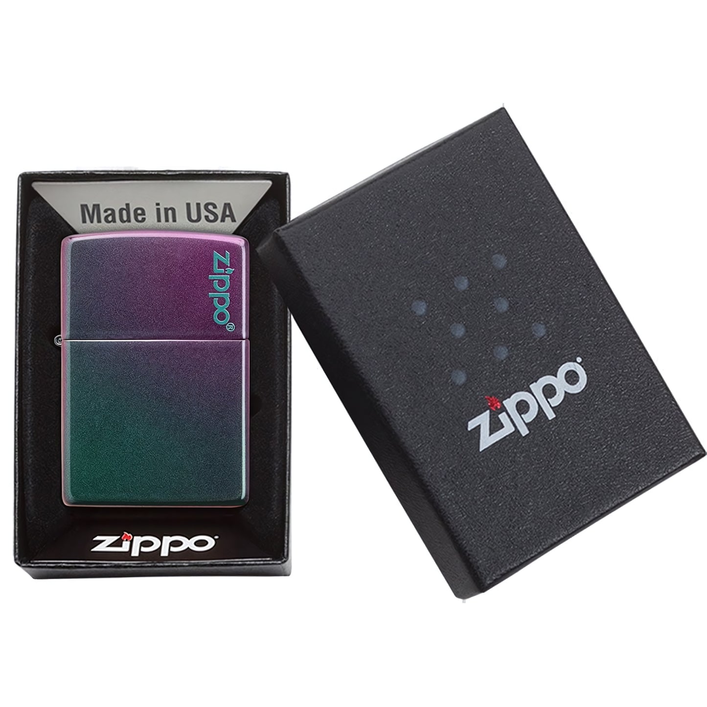 49146ZL ACCENDINO ZIPPO CLASSIC IRIDESCENT CON LOGO
 ZIPPO