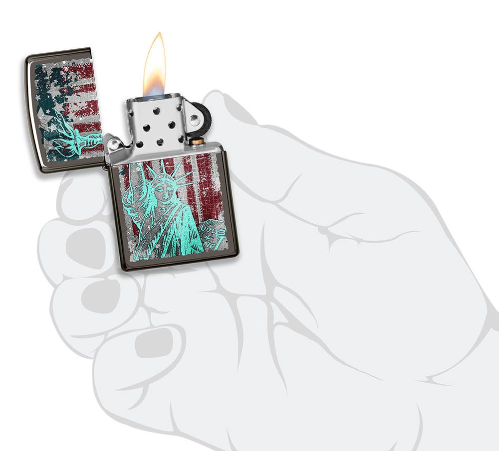 49663 ACCENDINO ZIPPO STATUE OF LIBERTY DESIGN