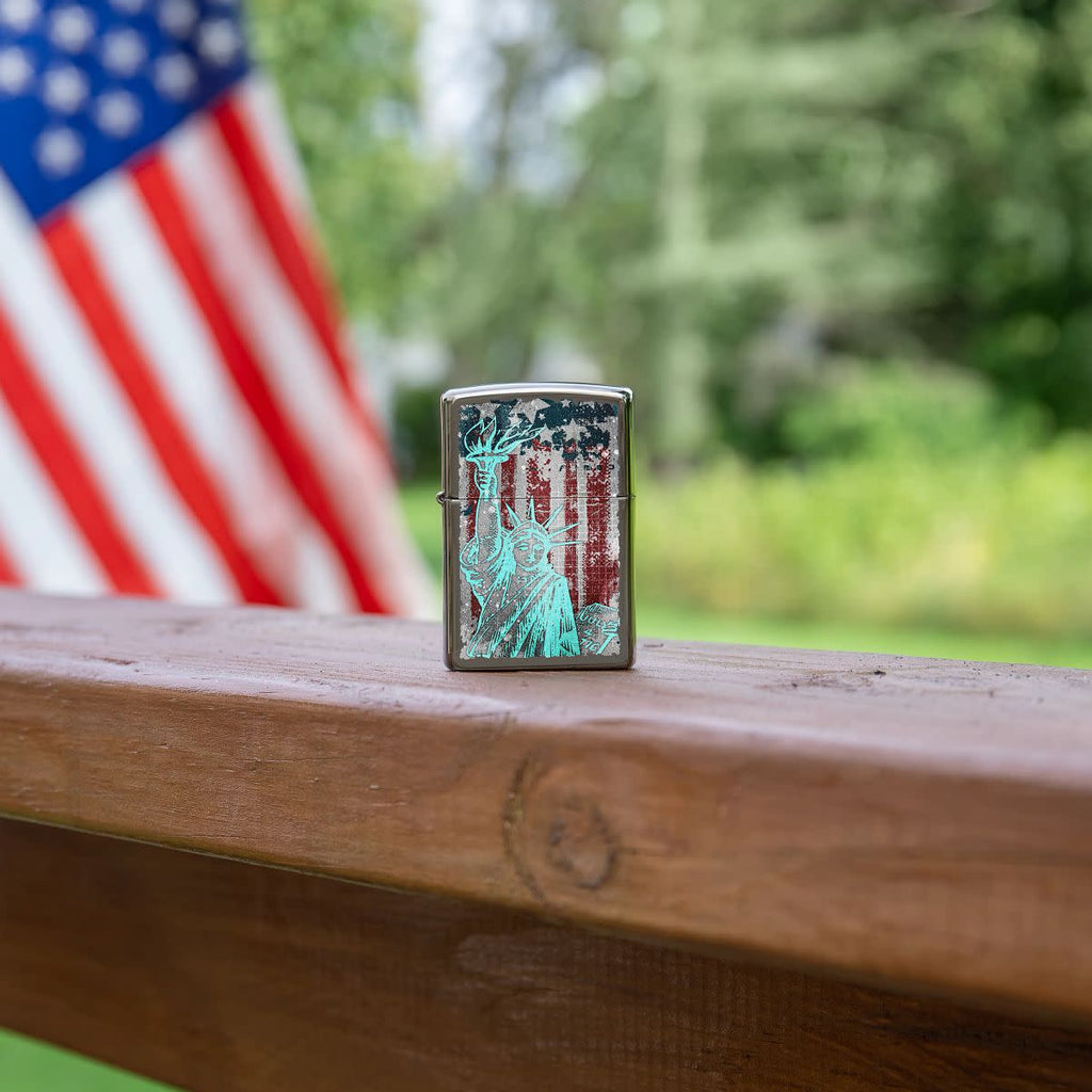 49663 ACCENDINO ZIPPO STATUE OF LIBERTY DESIGN