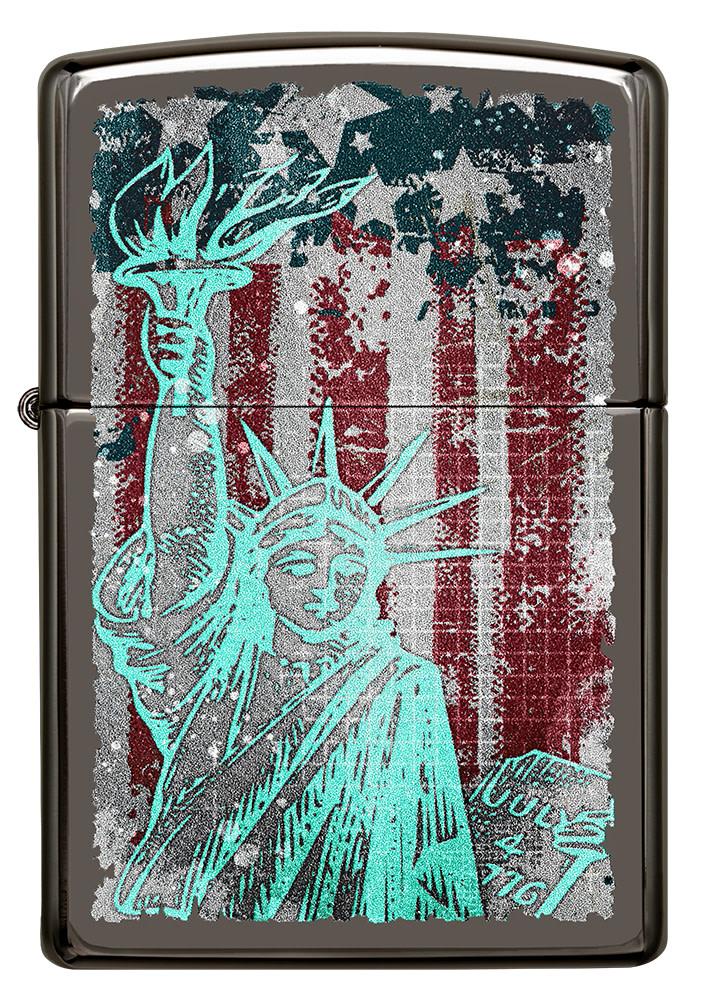 49663 ACCENDINO ZIPPO STATUE OF LIBERTY DESIGN