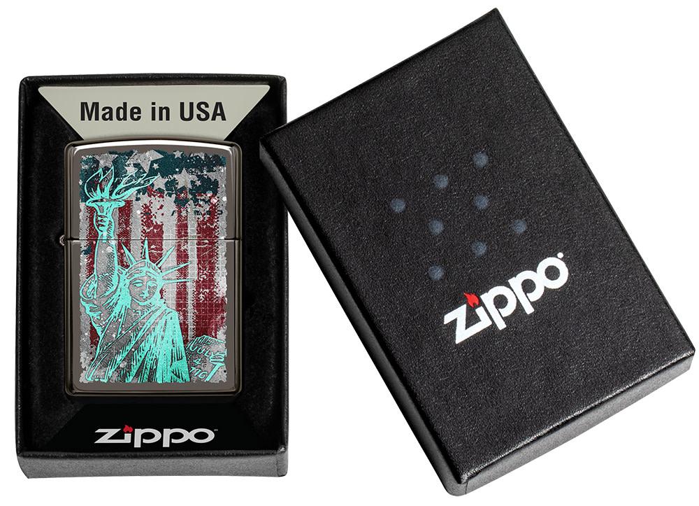 49663 ACCENDINO ZIPPO STATUE OF LIBERTY DESIGN
