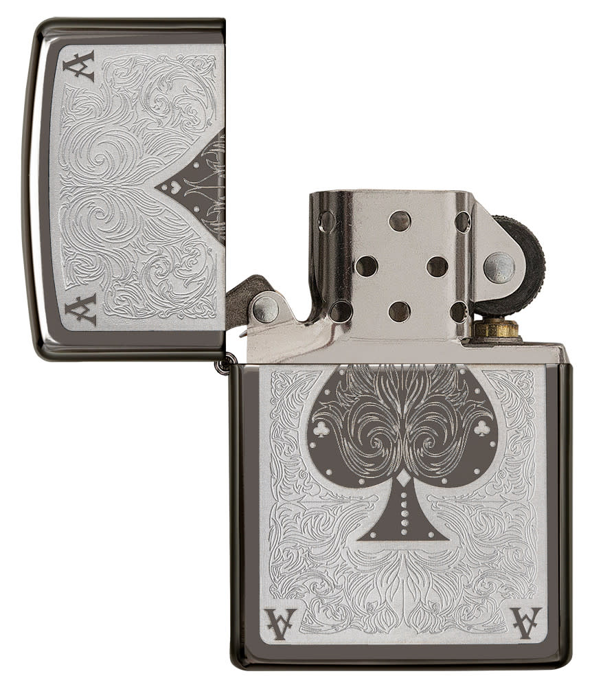 28323 ACCENDINO ZIPPO BLACK ACE
