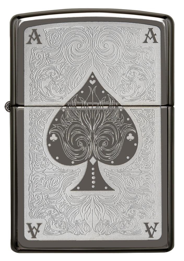 28323 ACCENDINO ZIPPO BLACK ACE