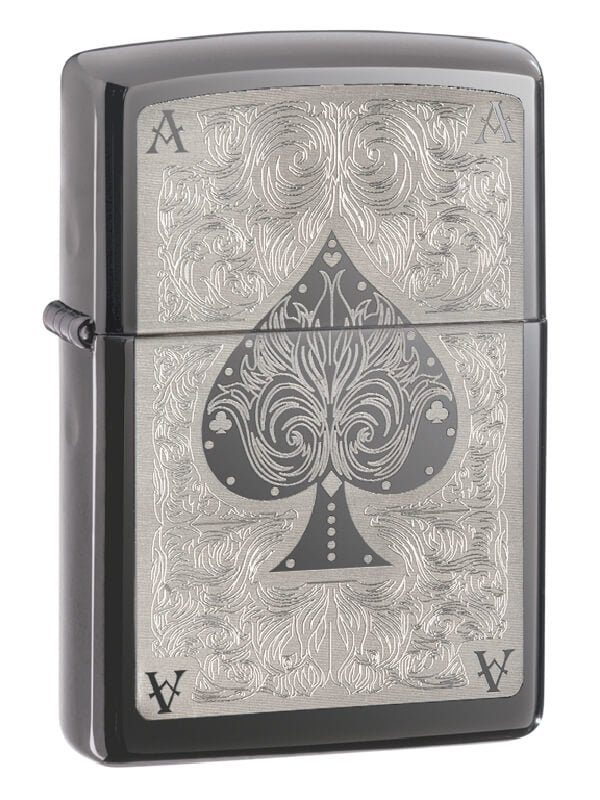 28323 ACCENDINO ZIPPO BLACK ACE