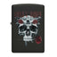 Zippo Guns N' Roses Flower Skull Accendino Antivento Black Matte