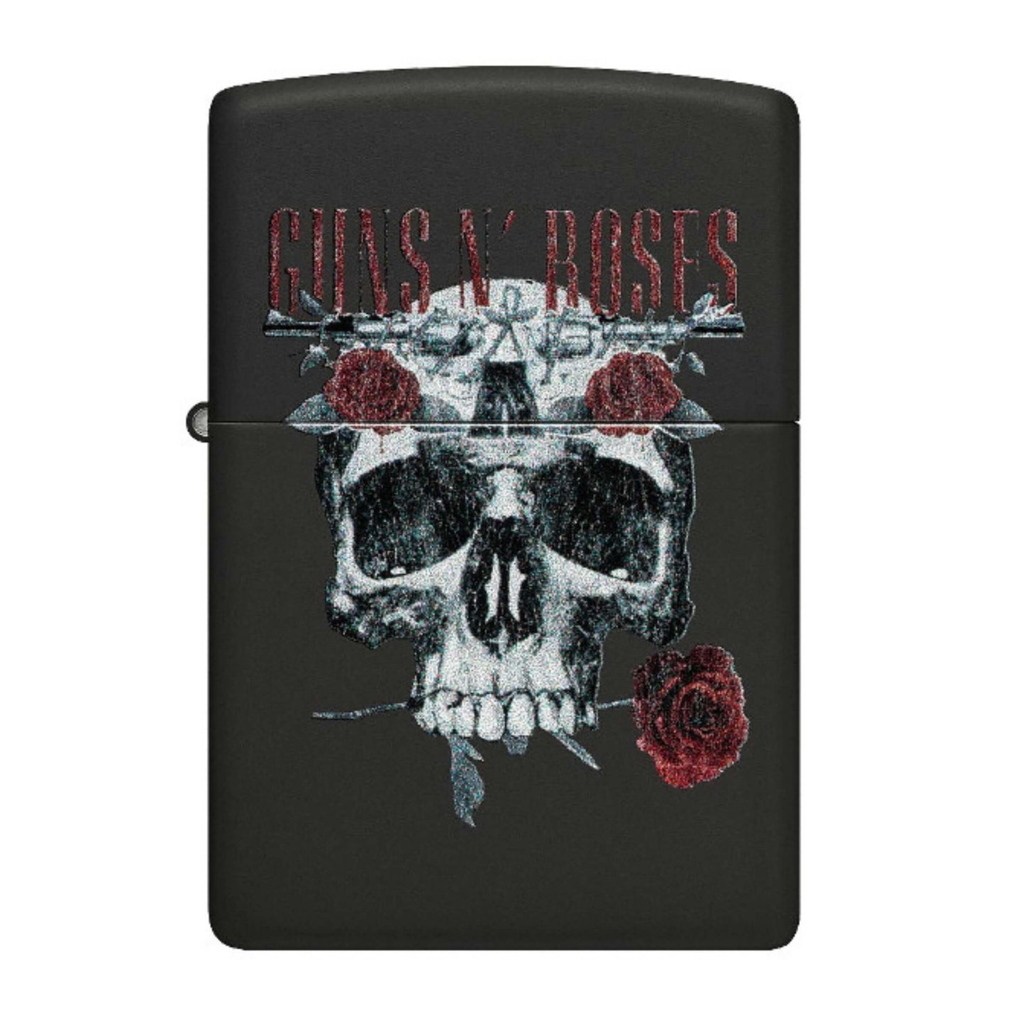 Zippo Guns N' Roses Flower Skull Accendino Antivento Black Matte - 60007812