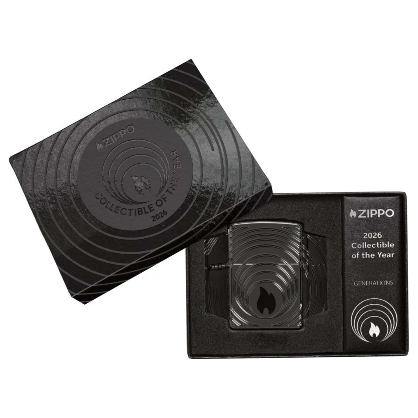 Zippo Generations 2026 Collectible of the Year Accendino Antivento Armor Nero Numerato 1814 di 2400