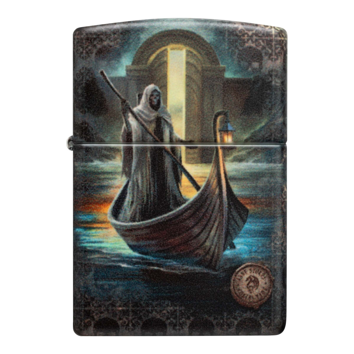 Zippo Anne Stokes The Ferryman Accendino Antivento 540 Color con Caronte, Teschi e Clessidra - 47085