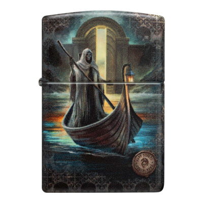 Zippo Anne Stokes The Ferryman Accendino Antivento 540 Color con Caronte, Teschi e Clessidra - 47085