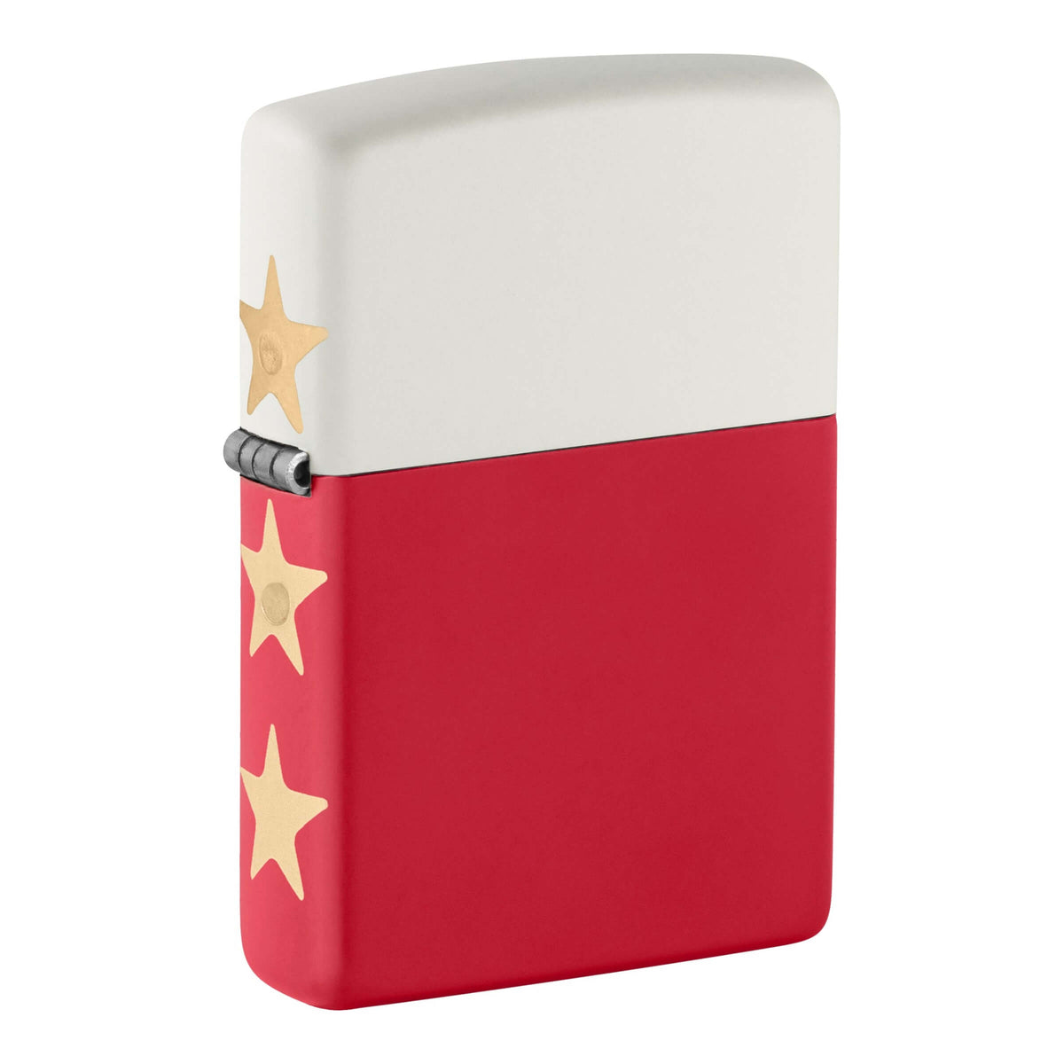 Zippo USA 250 Special Edition Accendino Antivento Rosso e Bianco con Stelle Dorate e Inserto Blu - 47294