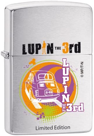 Zippo Lupin III The 3rd Color Accendino Antivento con Grafica Fiat 500 Limited Edition 65/500