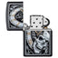 Zippo Skull Clock Design Accendino Antivento Black Matte con Teschio e Orologio - 29854