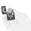 Zippo Skull Clock Design Accendino Antivento Black Matte con Teschio e Orologio - 29854