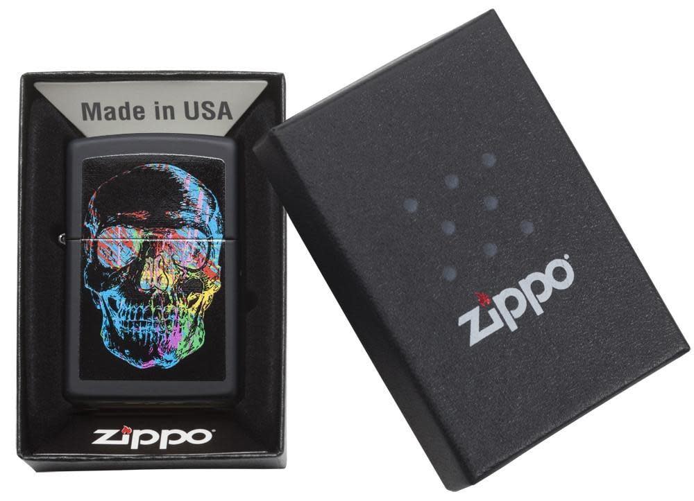 28042 ACCENDINO ZIPPO COLORFULL SKULL