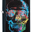 Accendino Zippo 28042 Colorful Skull con grafica teschio multicolore su nero opaco