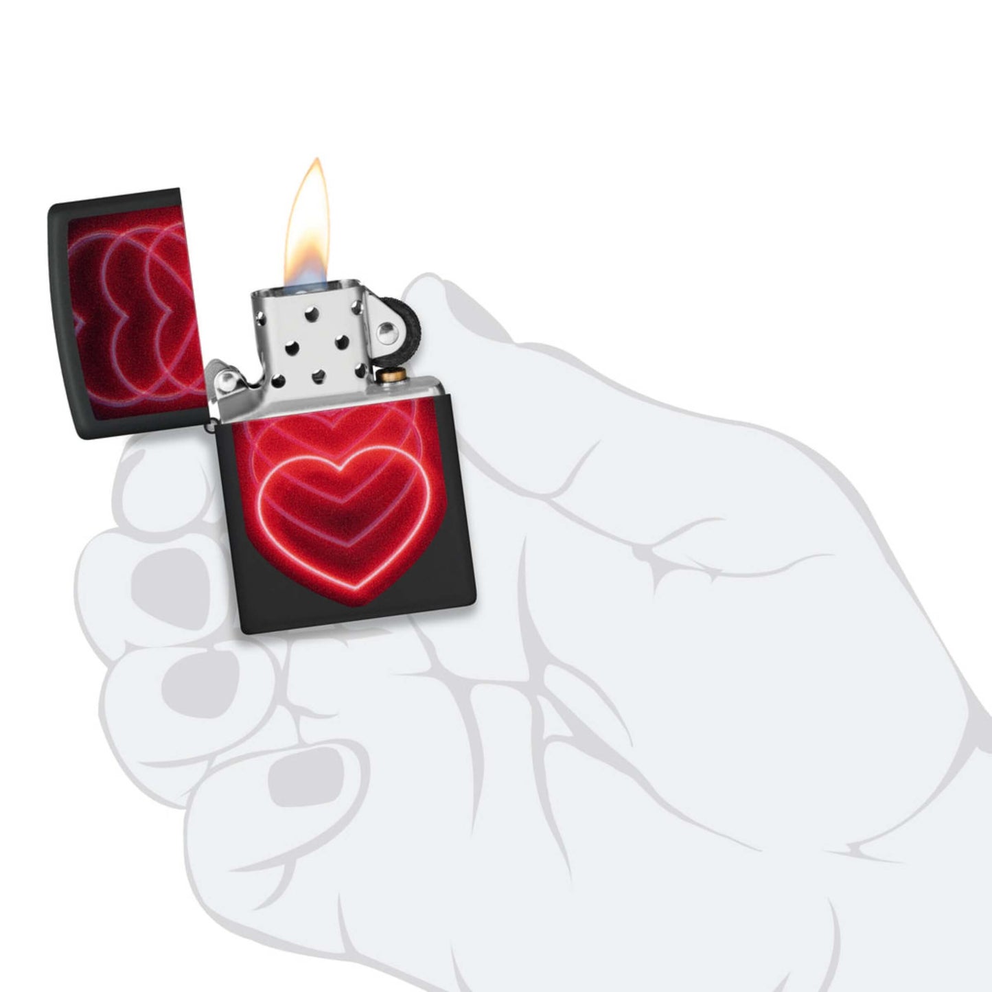 48593 ACCENDINO ZIPPO HEARTS