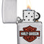 200HD.H252 ACCENDINO ZIPPO HARLEY DAVIDSON BAR & SHIELD COLOR